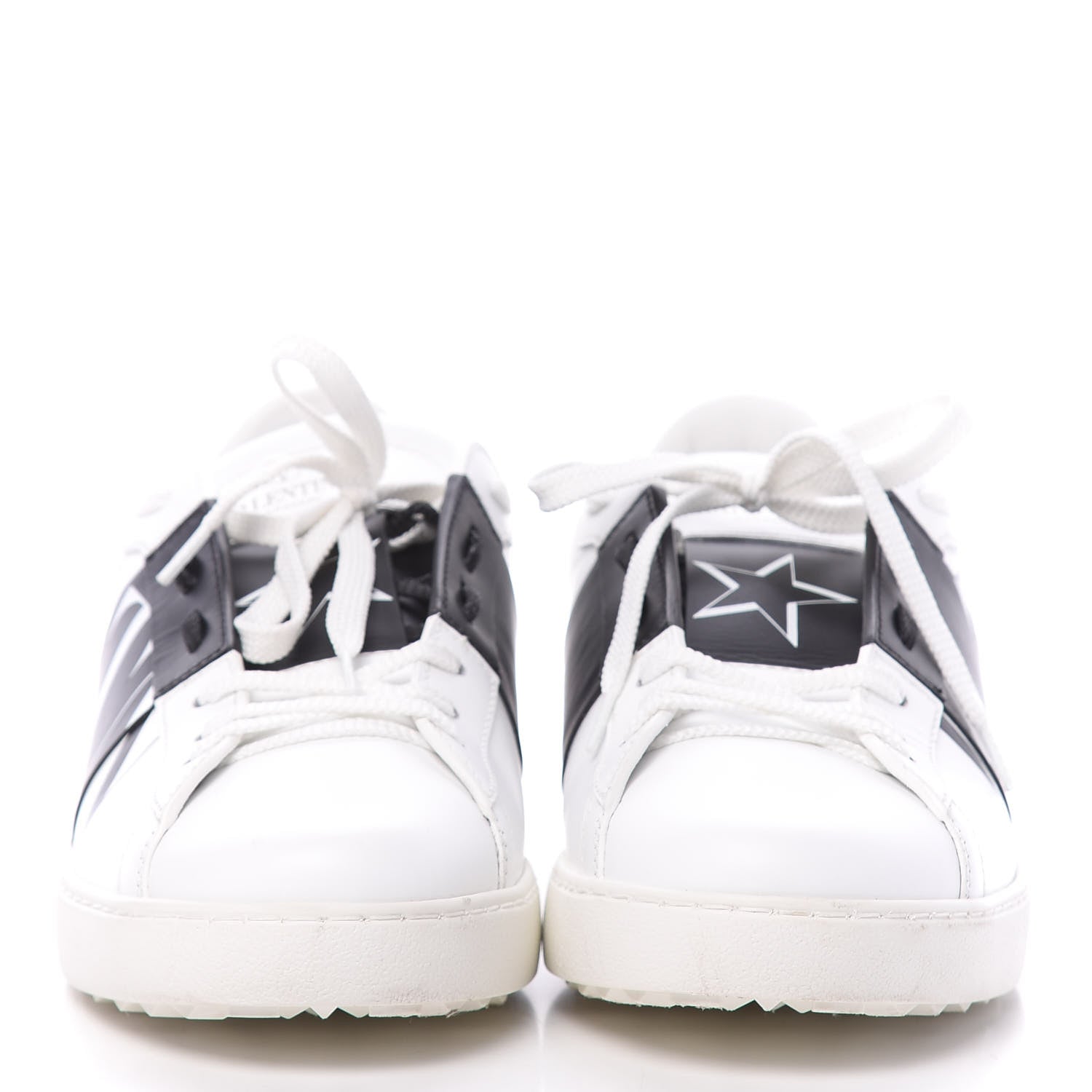 Valentino Garavani Calfskin Star VLTN Mens Rockstud Open Sneakers 41 White 2 of 11