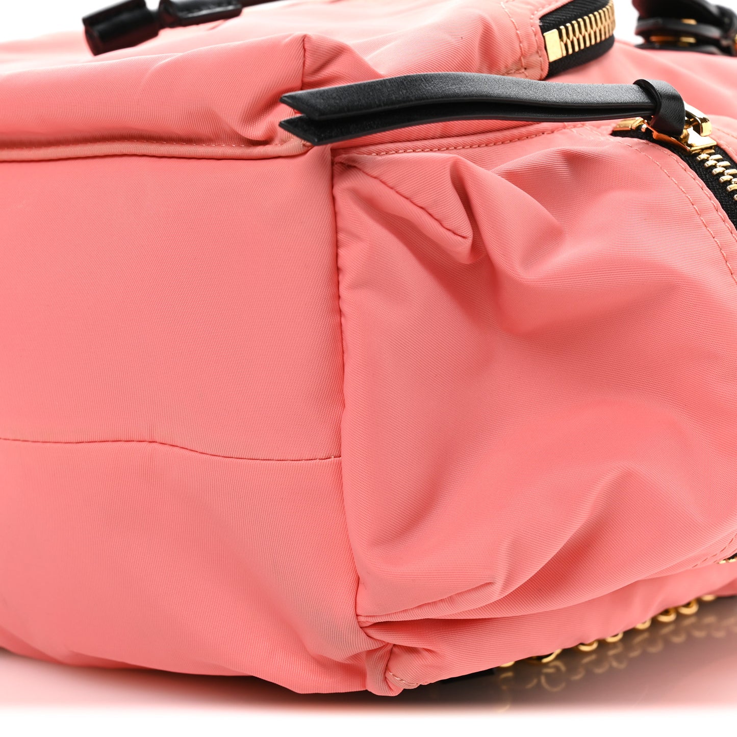Nylon Medium Rucksack Backpack Bright Coral Pink