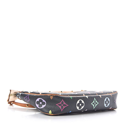 Louis Vuitton Monogram Multicolor Pochette Accessories Black 4 of 13