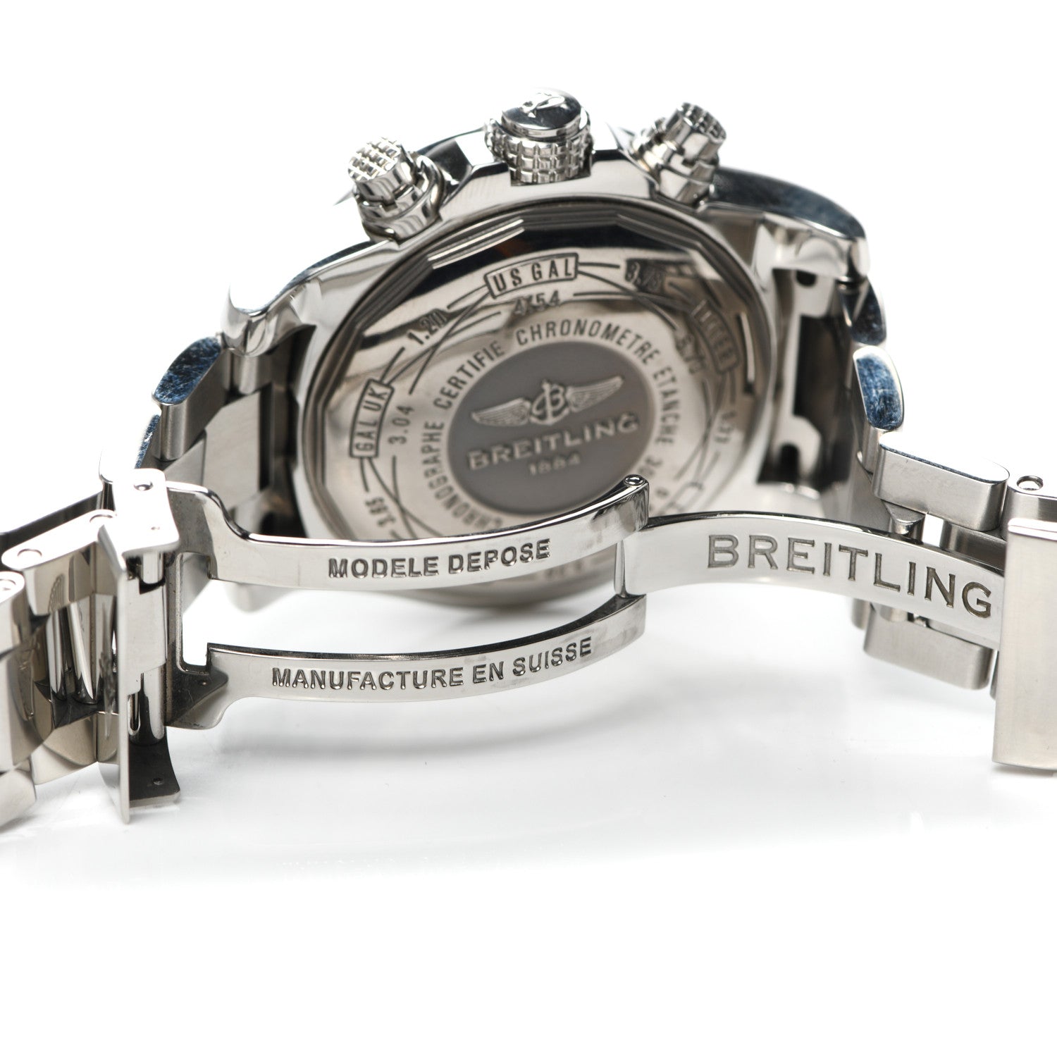 Breitling Stainless Steel 43mm Avenger II Chronograph Automatic Watch Volcano Black A13381 5 of 6