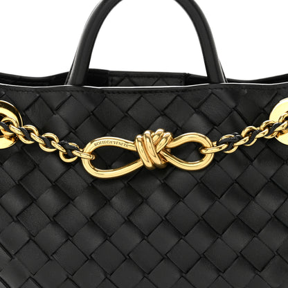 Bottega Veneta Nappa Intrecciato Small Andiamo With Chain Shoulder Bag Black 7 of 11