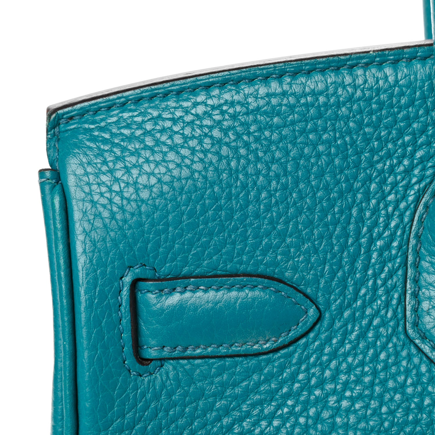 Hermes Taurillon Clemence Birkin 30 Bleu Izmir 11 of 36