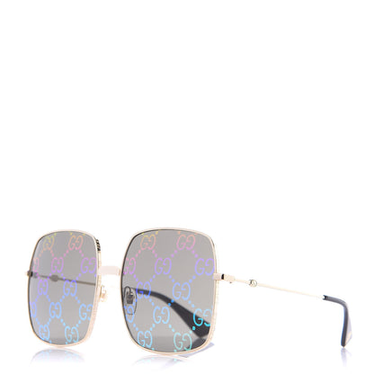 Gucci Rectangular Frame Sunglasses GG0414S Black 1 of 8