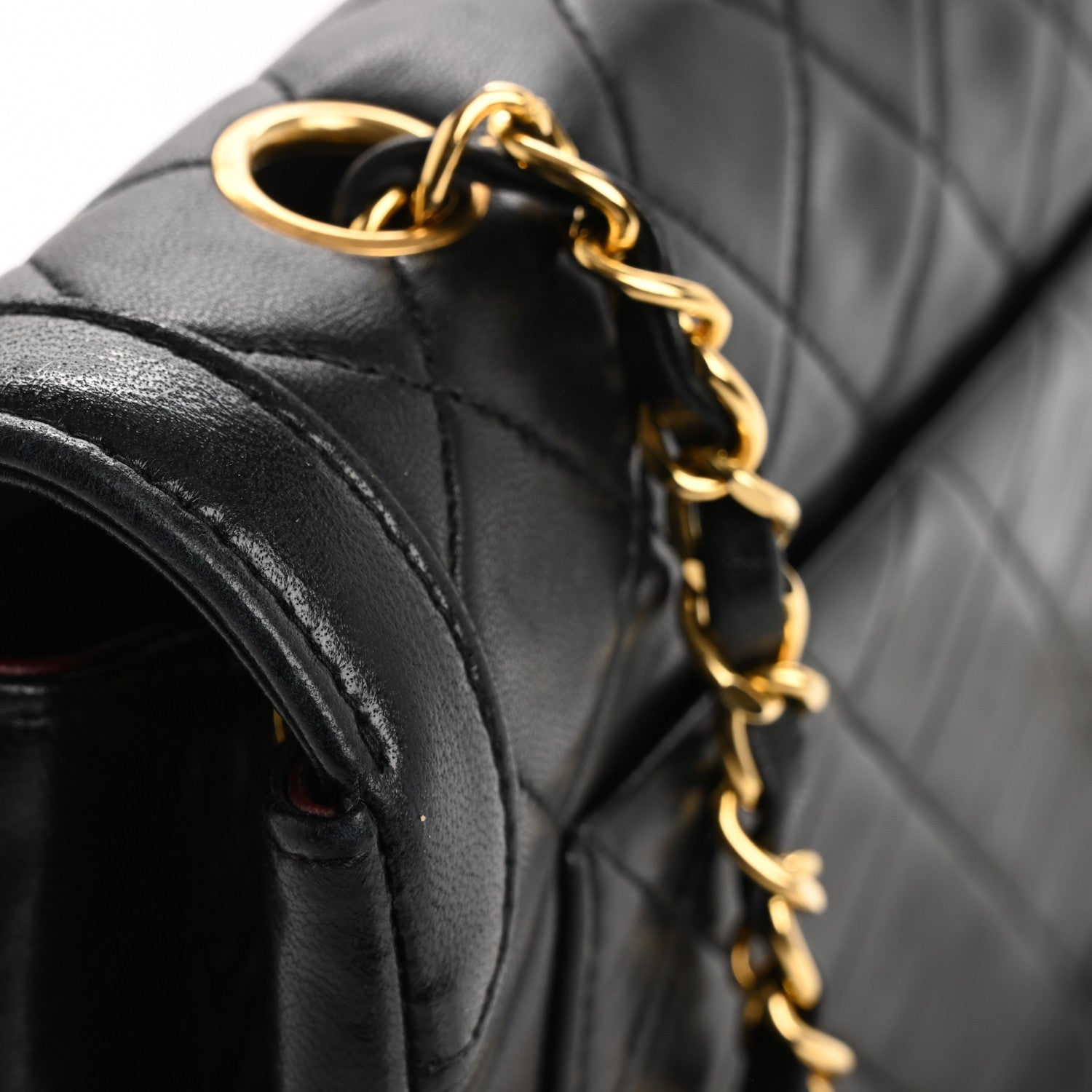 Chanel Lambskin Quilted Medium Single Flap Black 13 of 17
