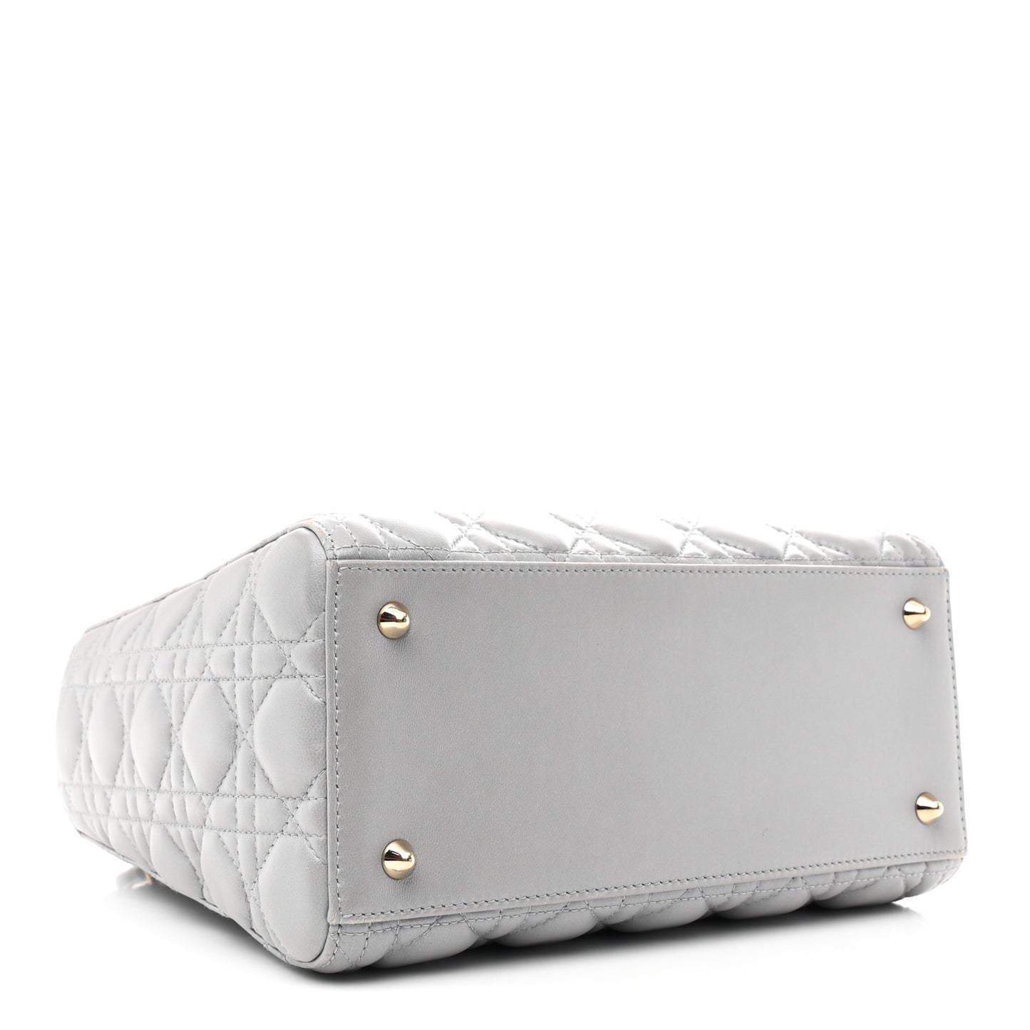 Lambskin Cannage Medium Lady Dior Grey