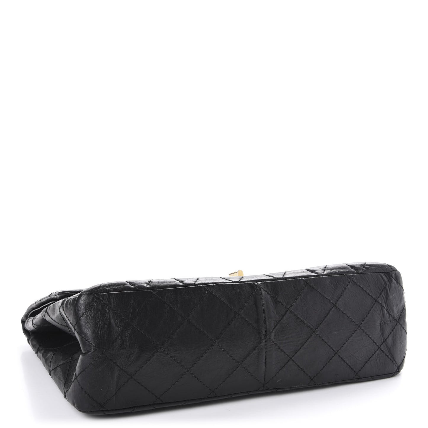 Aged Calfskin Quilted 2.55 Reissue 227 Flap Black