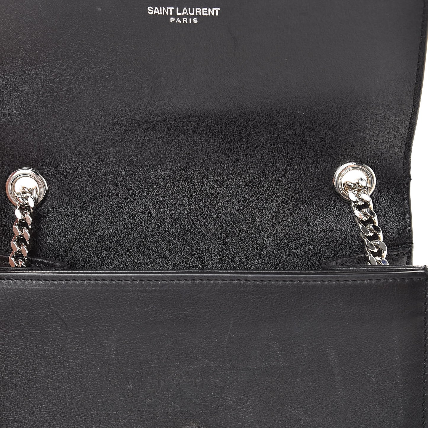 Calfskin Studded Small Monogram Kate Satchel Black
