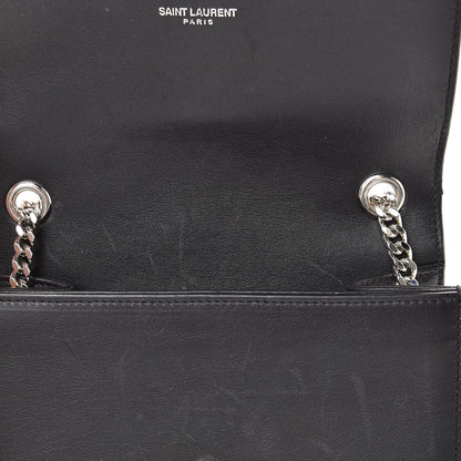 Saint Laurent Calfskin Studded Small Monogram Kate Satchel Black 11 of 14