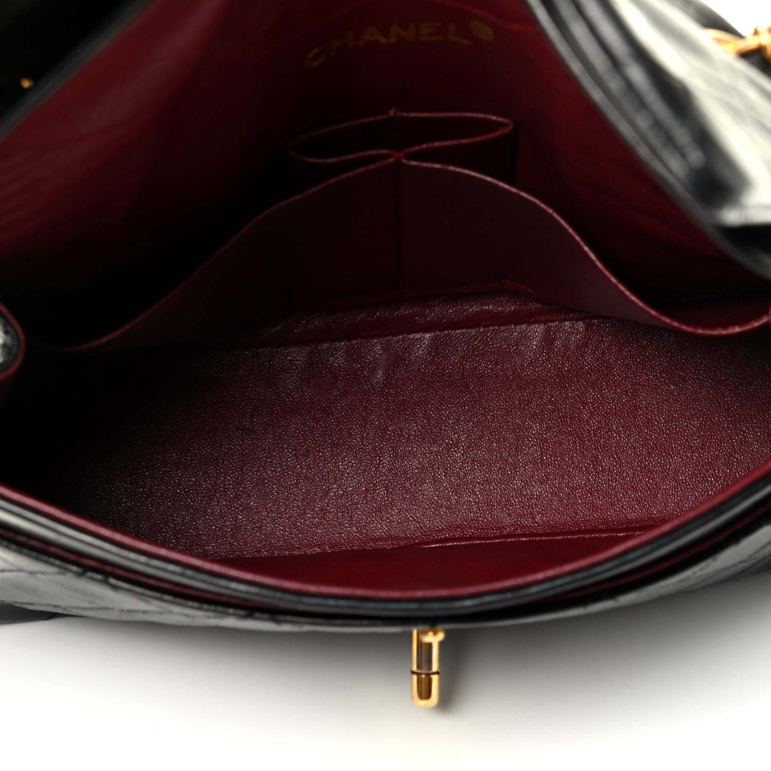 Chanel Lambskin Quilted Small Double Flap Black 4 of 4