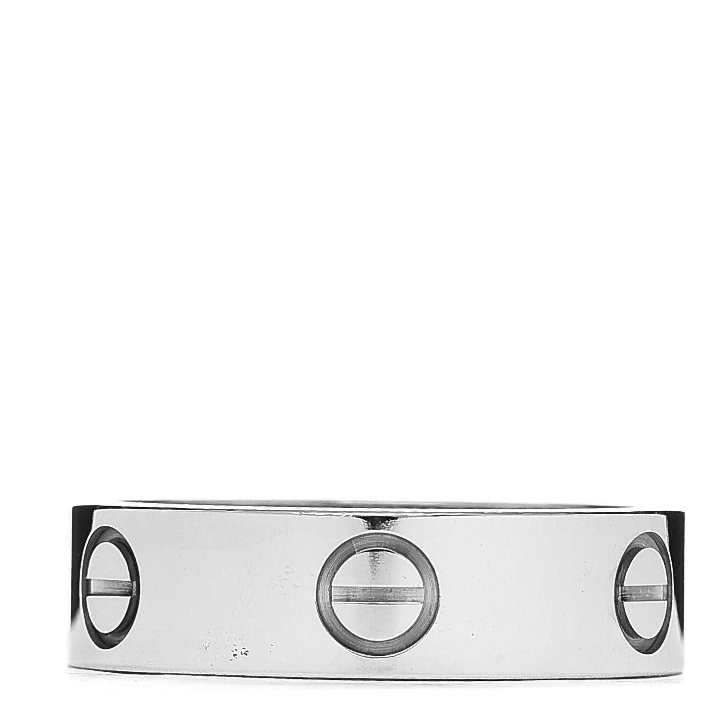 18K White Gold 5.5mm LOVE Ring 55 7.25