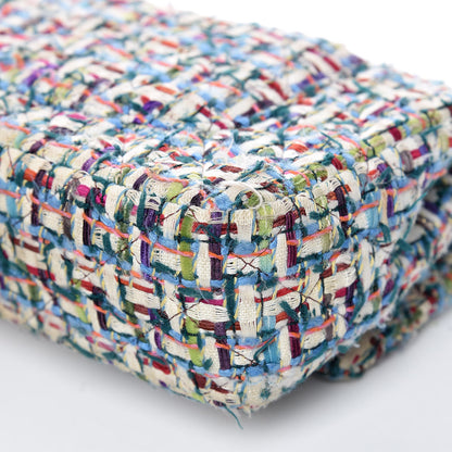 Chanel Tweed Quilted Medium Double Flap Multicolor 14 of 17