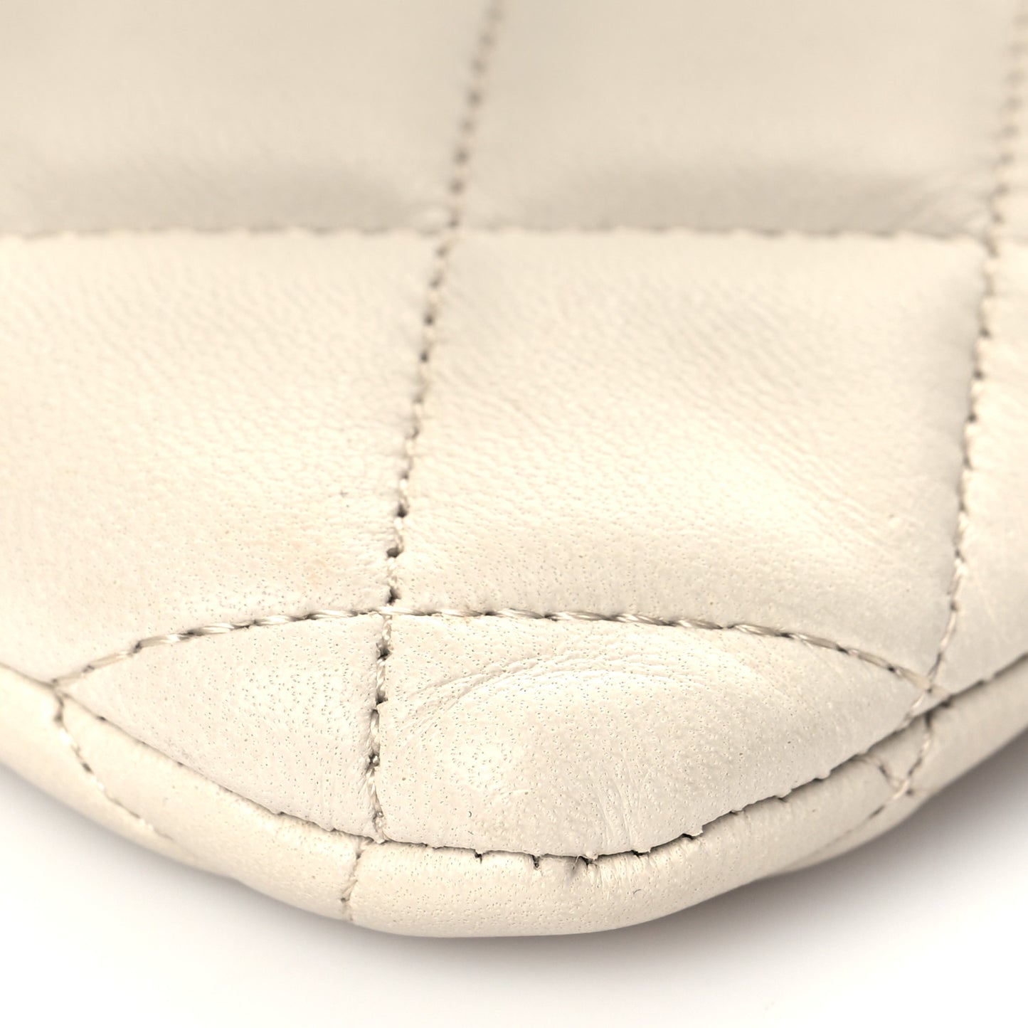 Lambskin Quilted Phone Case Grey