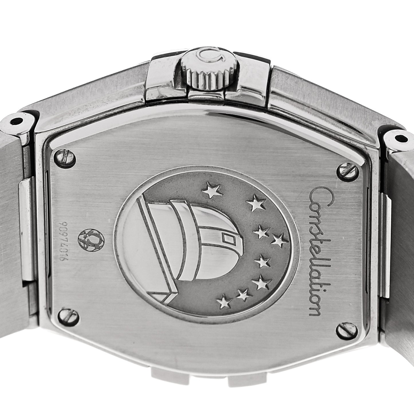 Stainless Steel Diamond Mother of Pearl 27mm Constellation Quartz Watch 123.10.27.60.55.001