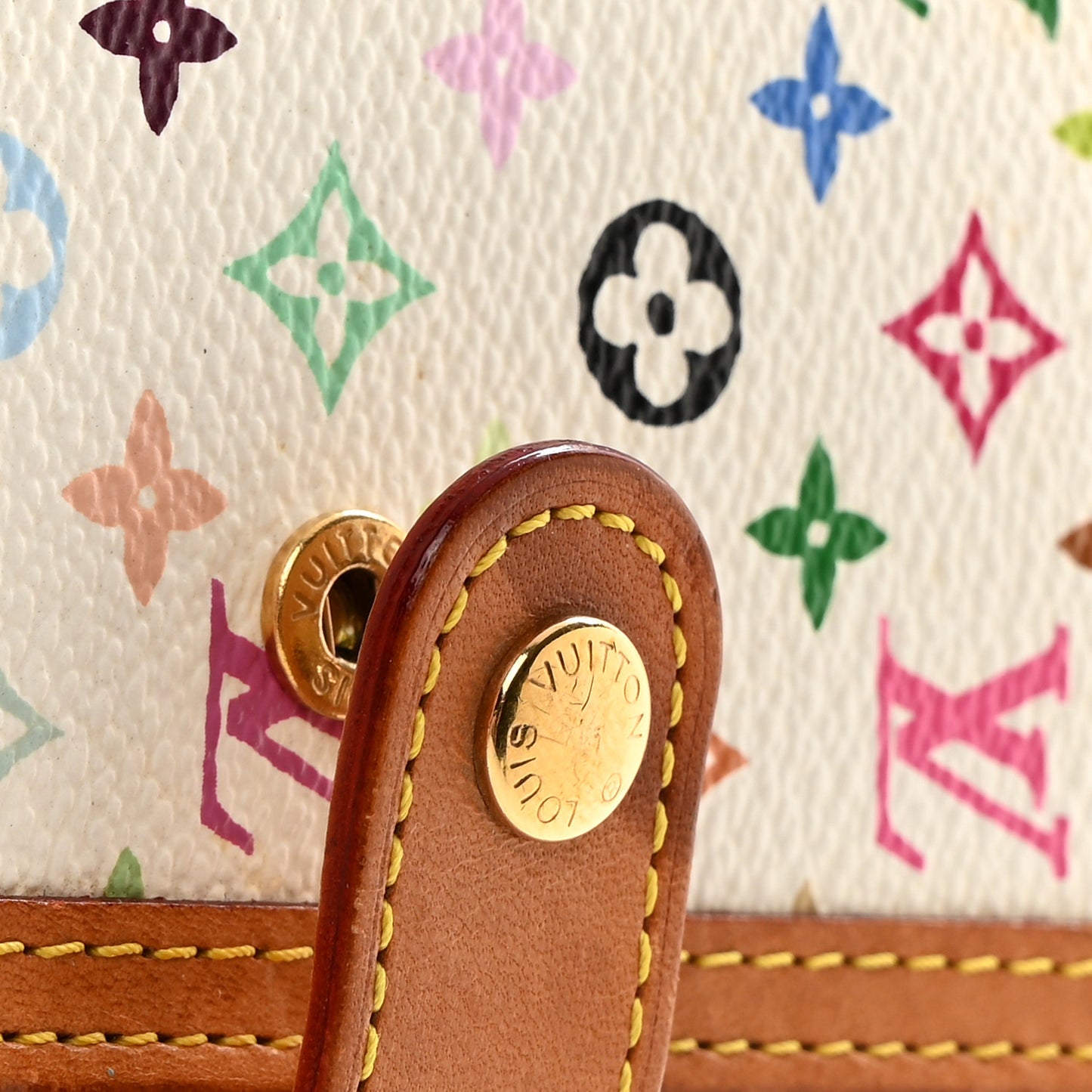 Monogram Multicolor Small Ring Agenda Cover White