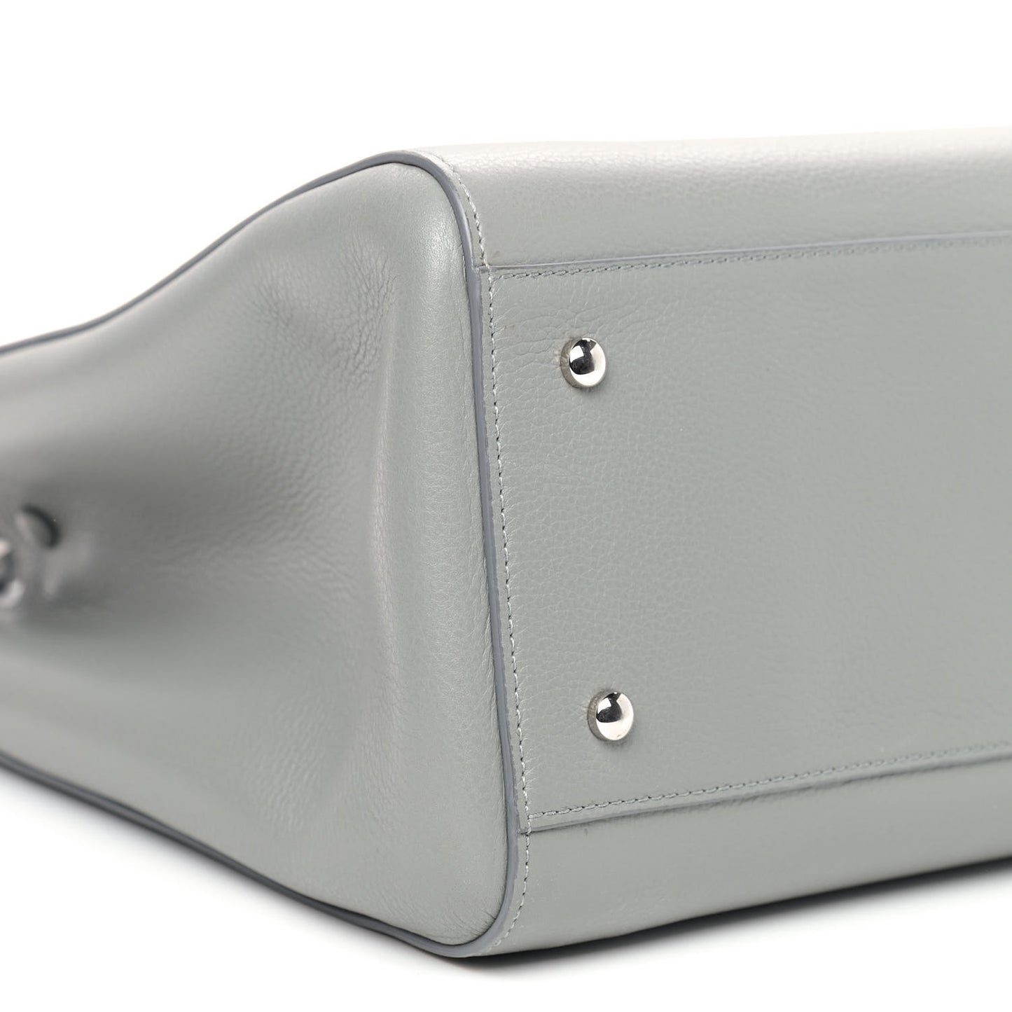 Grained Calfskin Medium Neo Executive Shopper Tote Grey