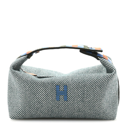 Hermes Wool Small Bride-A-Brac H Natte Pouch Bleu 1 of 7