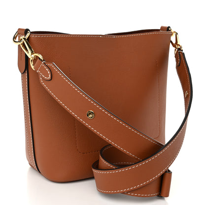 Louis Vuitton Calfskin Lock and Walk Bucket Cognac 3 of 10