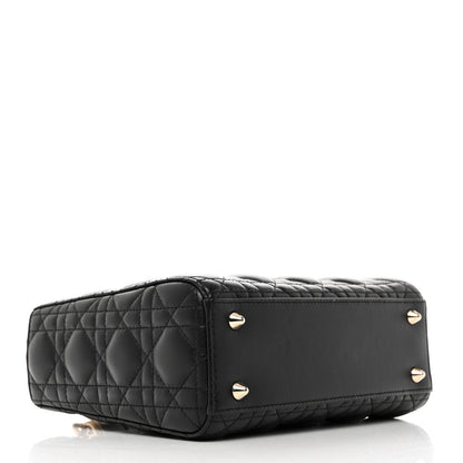 Christian Dior Lambskin Cannage Small My ABCDior Lady Dior Black 4 of 10
