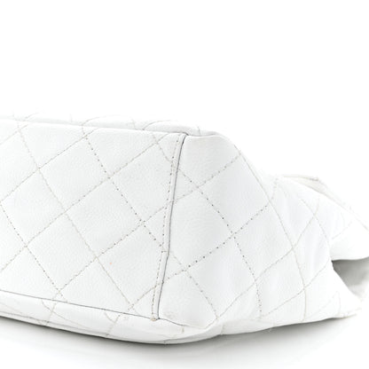 Chanel Caviar Quilted Maxi Single Flap White 10 of 13