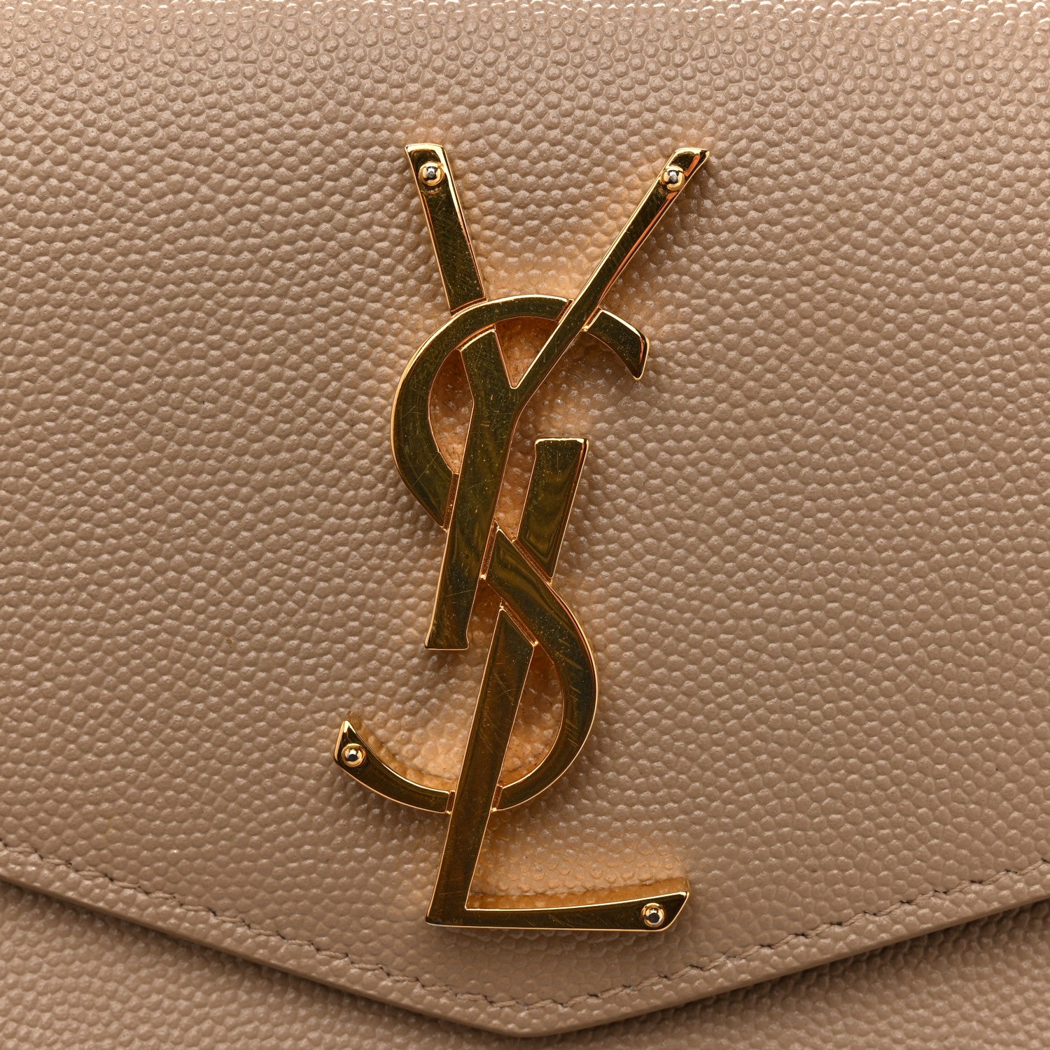 Saint Laurent Grain De Poudre Uptown Pouch Dark Beige 8 of 13