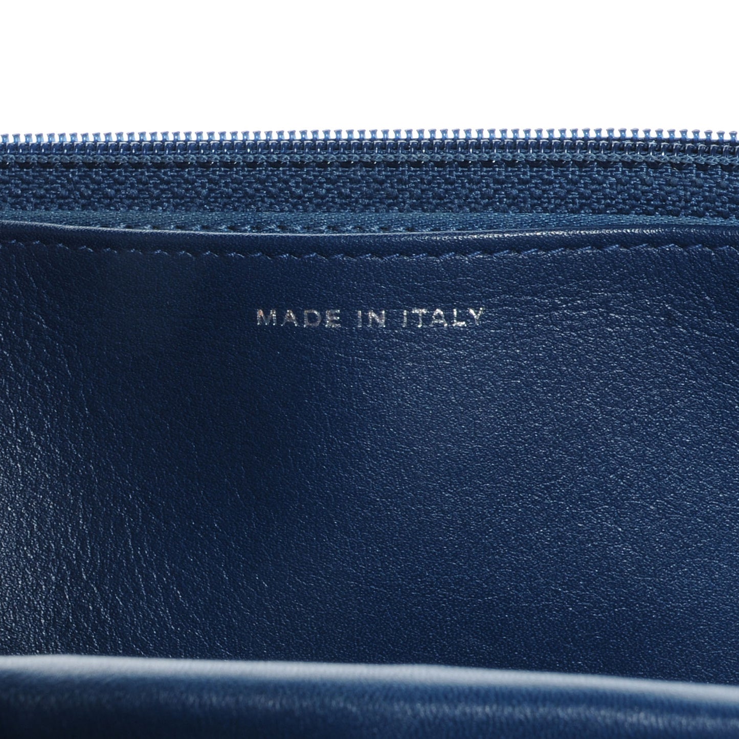 Patent Camellia Wallet on Chain WOC Blue