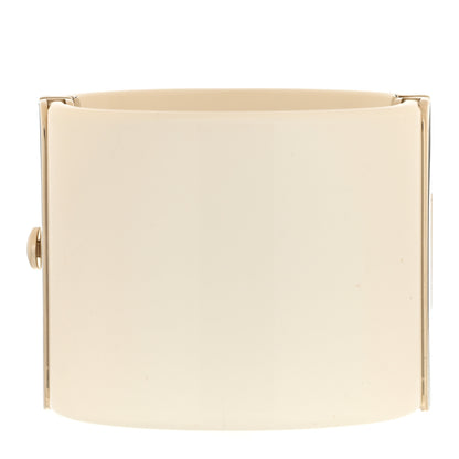 Chanel Resin Crystal CC Cuff White 3 of 4