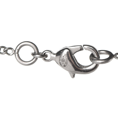 Chanel Enamel CC Necklace Black Silver 5 of 5