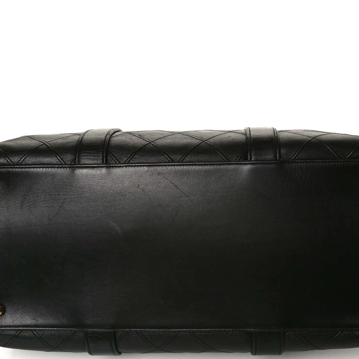 Calfskin Stitched CC Boston Black