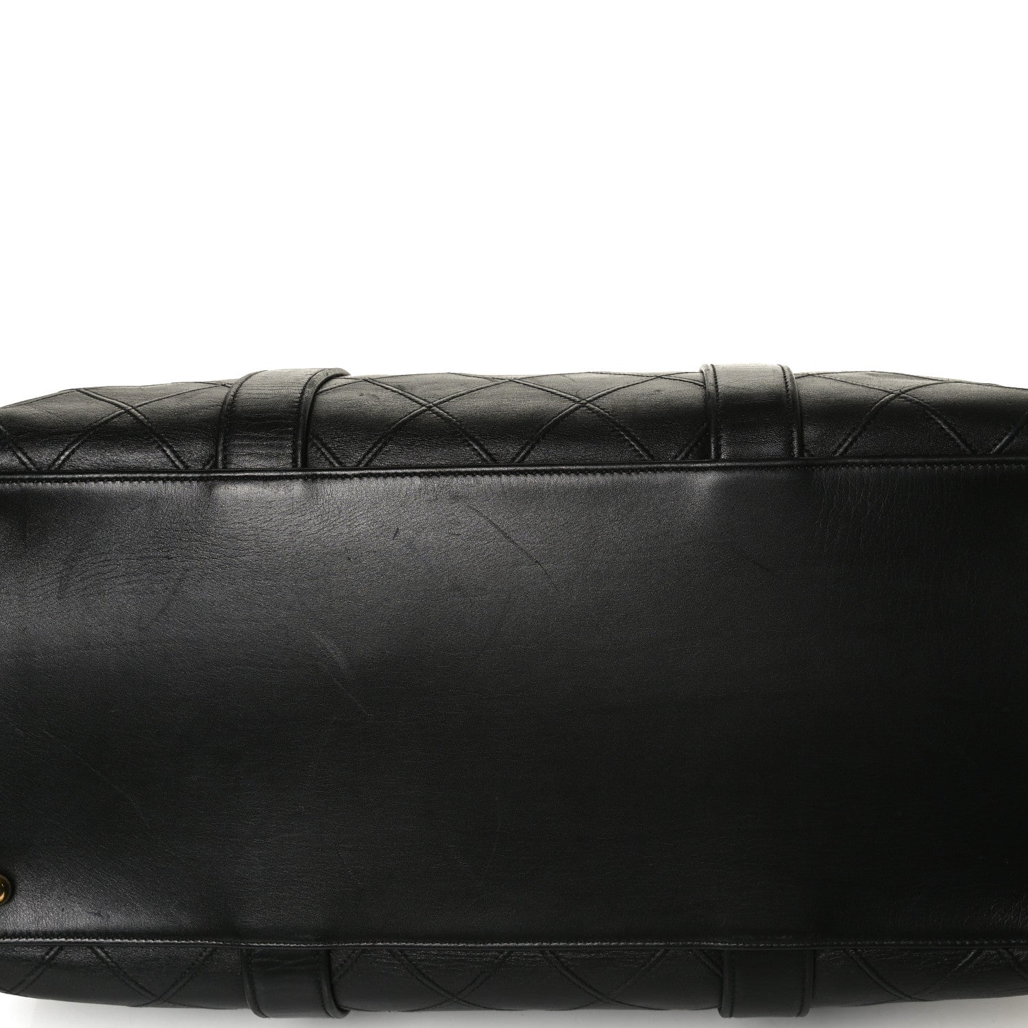 Chanel Calfskin Stitched CC Boston Black 12 of 16