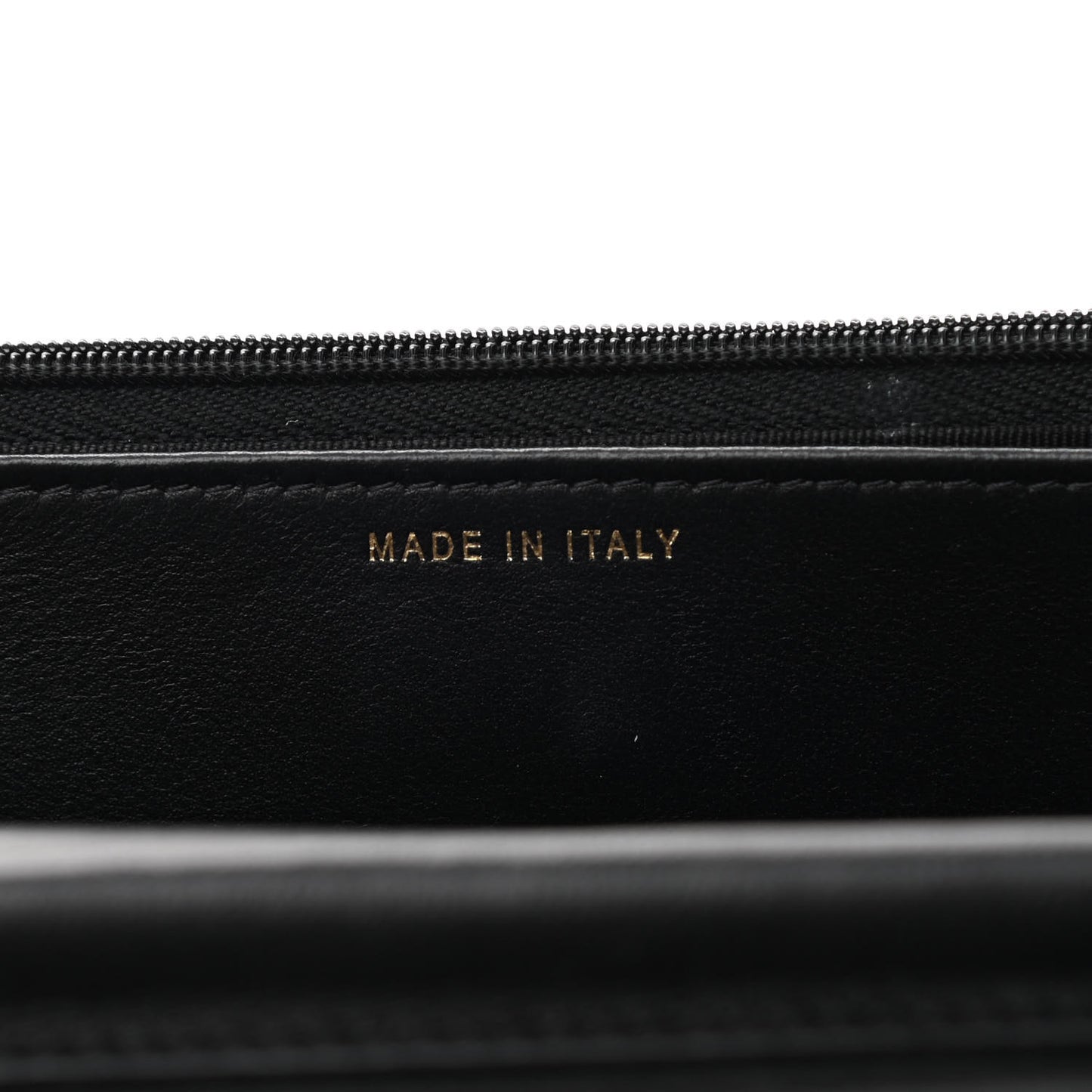 Lambskin Quilted Wallet On Chain WOC White Black