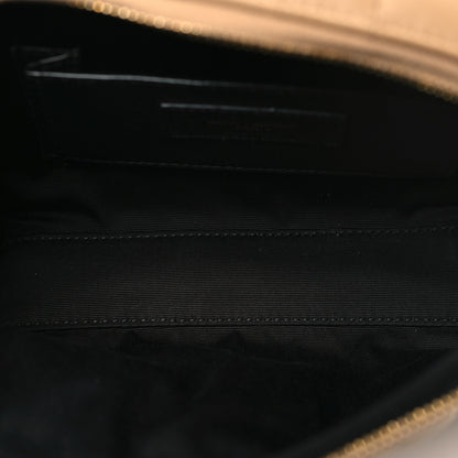 Saint Laurent Lambskin Carre Quilted Cassandre Mini Camera Bag Natural Tan 5 of 10