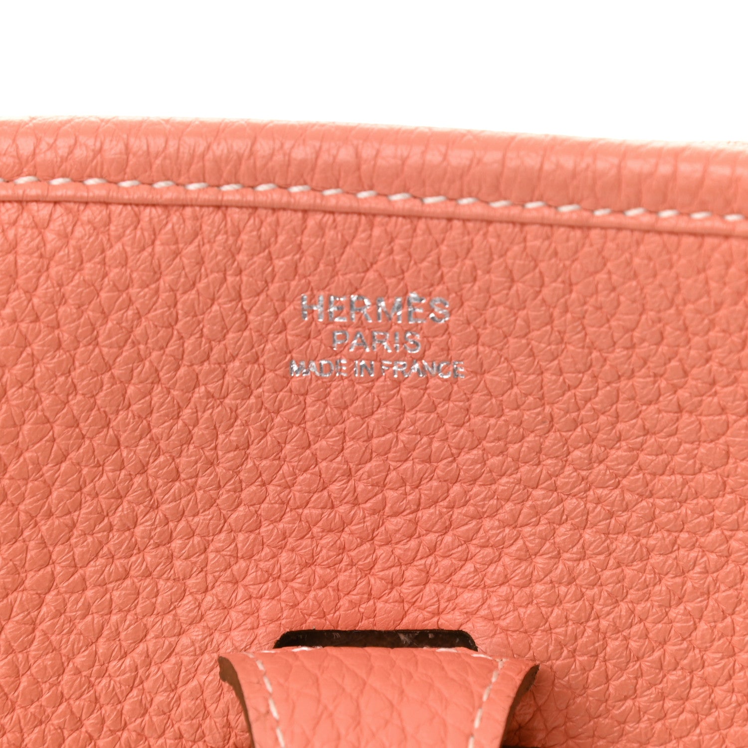 Hermes Taurillon Clemence Evelyne III PM Crevette 6 of 11