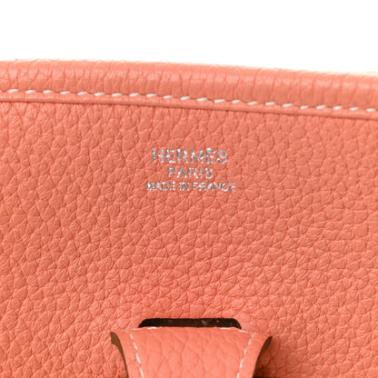 Hermes Taurillon Clemence Evelyne III PM Crevette 6 of 11