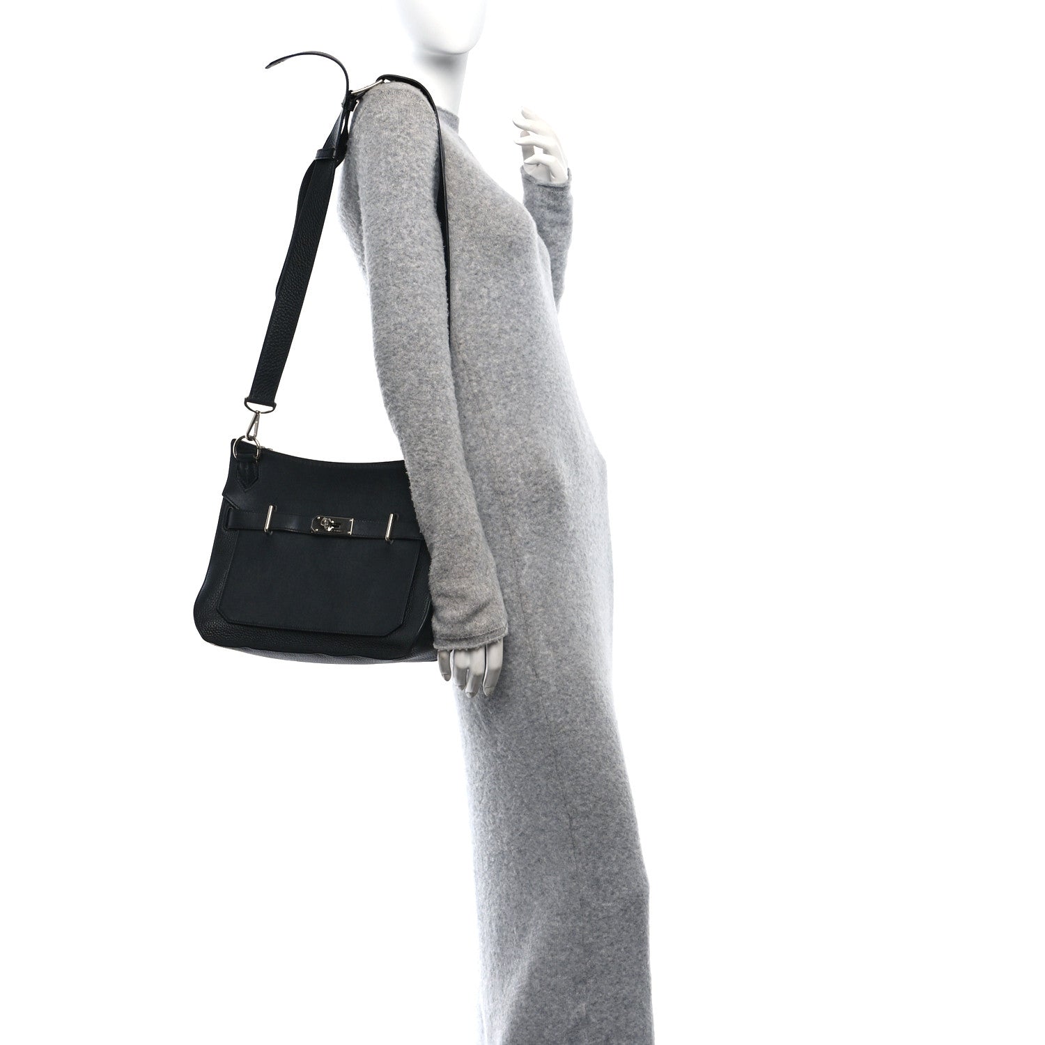 Hermes Taurillon Clemence Swift Jypsiere 31 Black 2 of 10