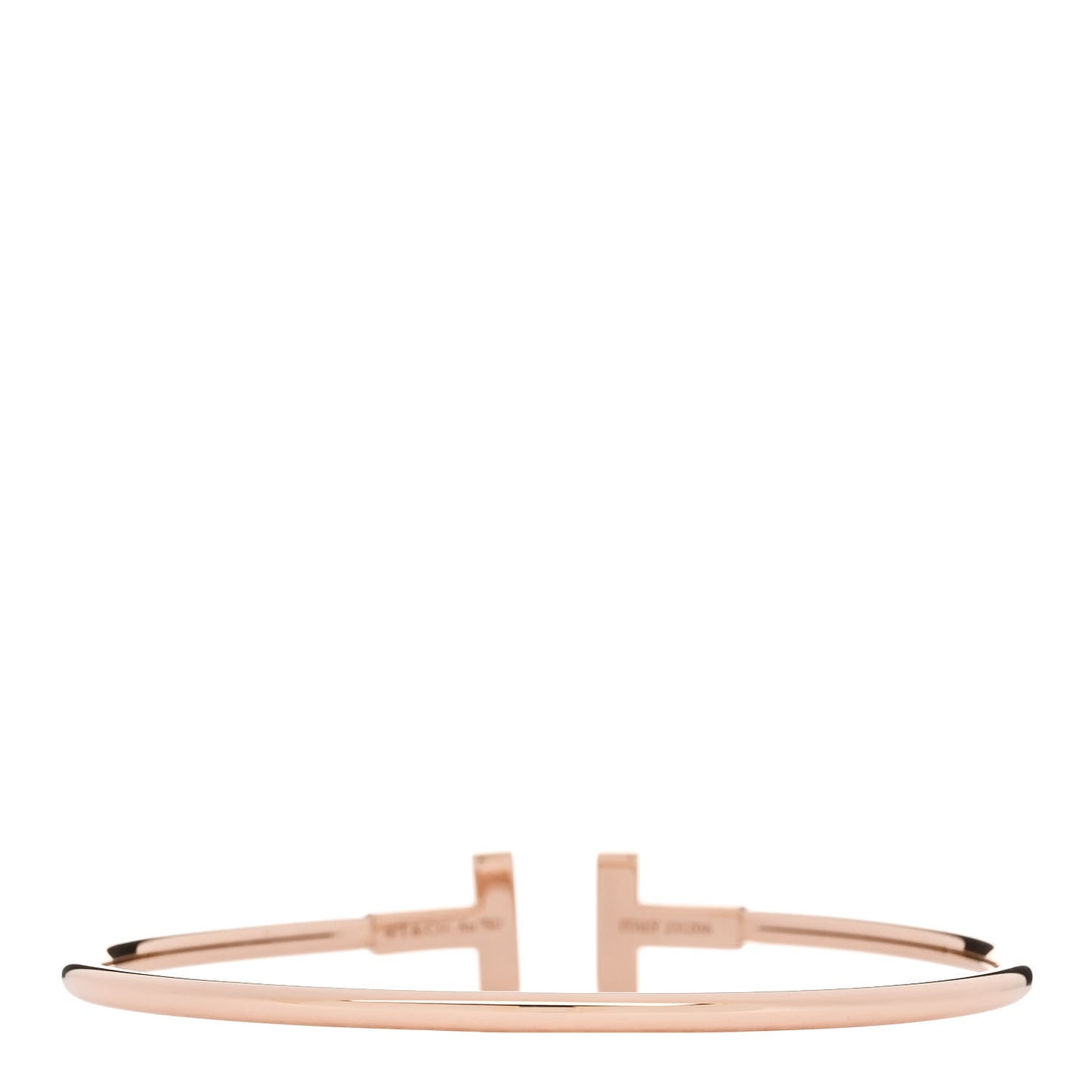 18K Rose Gold T Wire Bracelet