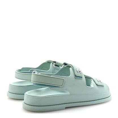 Chanel Rubber CC Dad Sandals 39 Light Blue 5 of 9