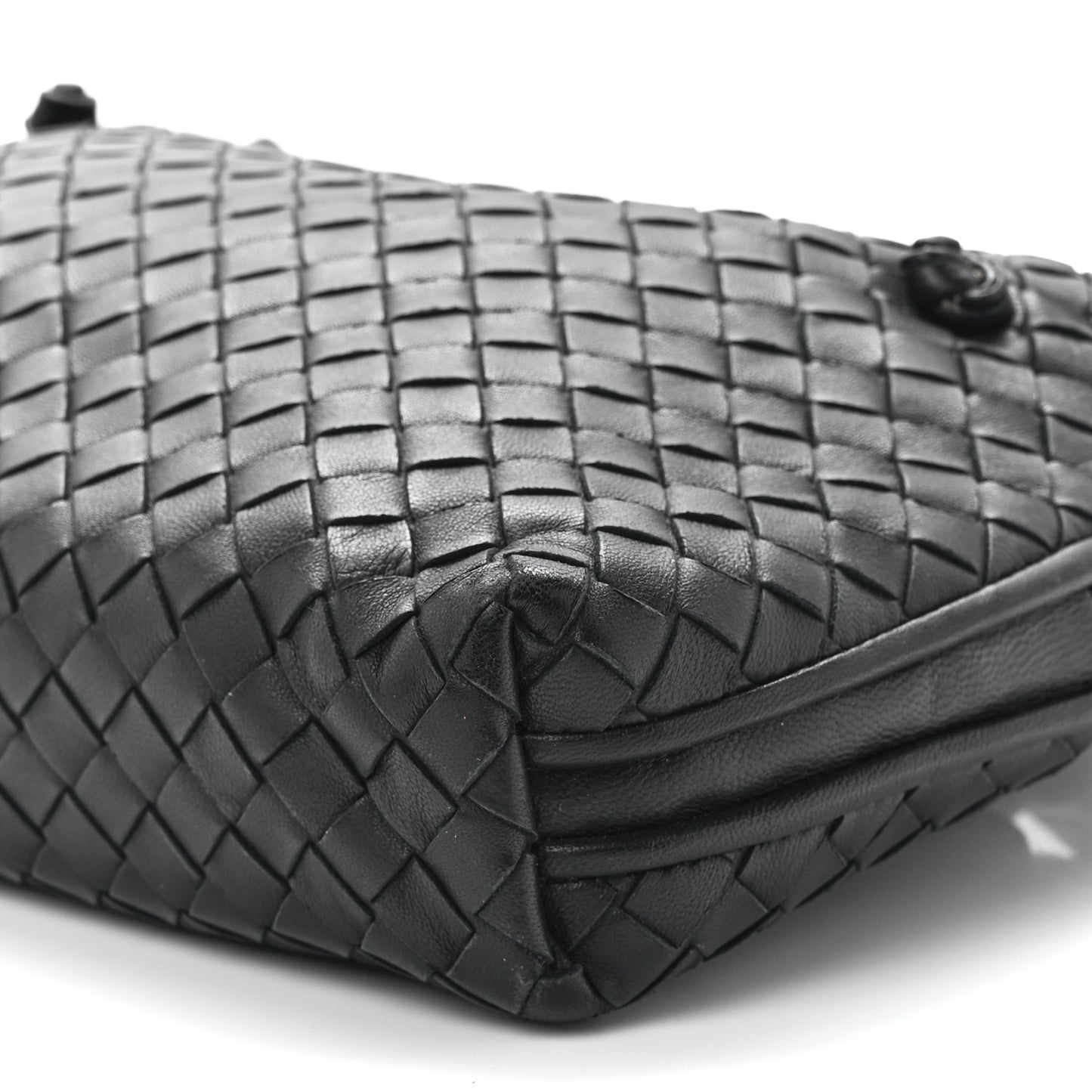 Nappa Intrecciato Nodini Bag Black