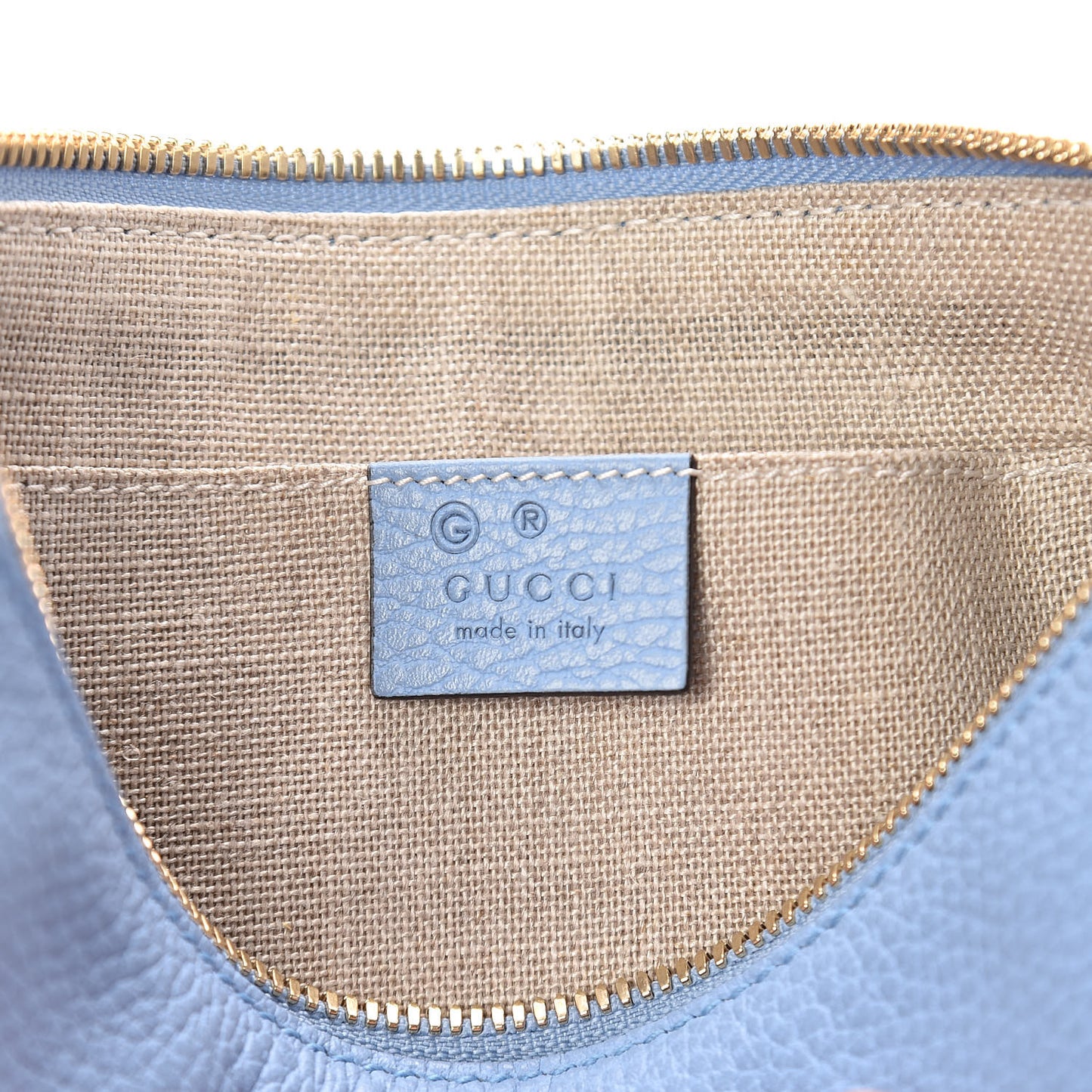 Calfskin Large Bamboo Clutch Mineral Blue