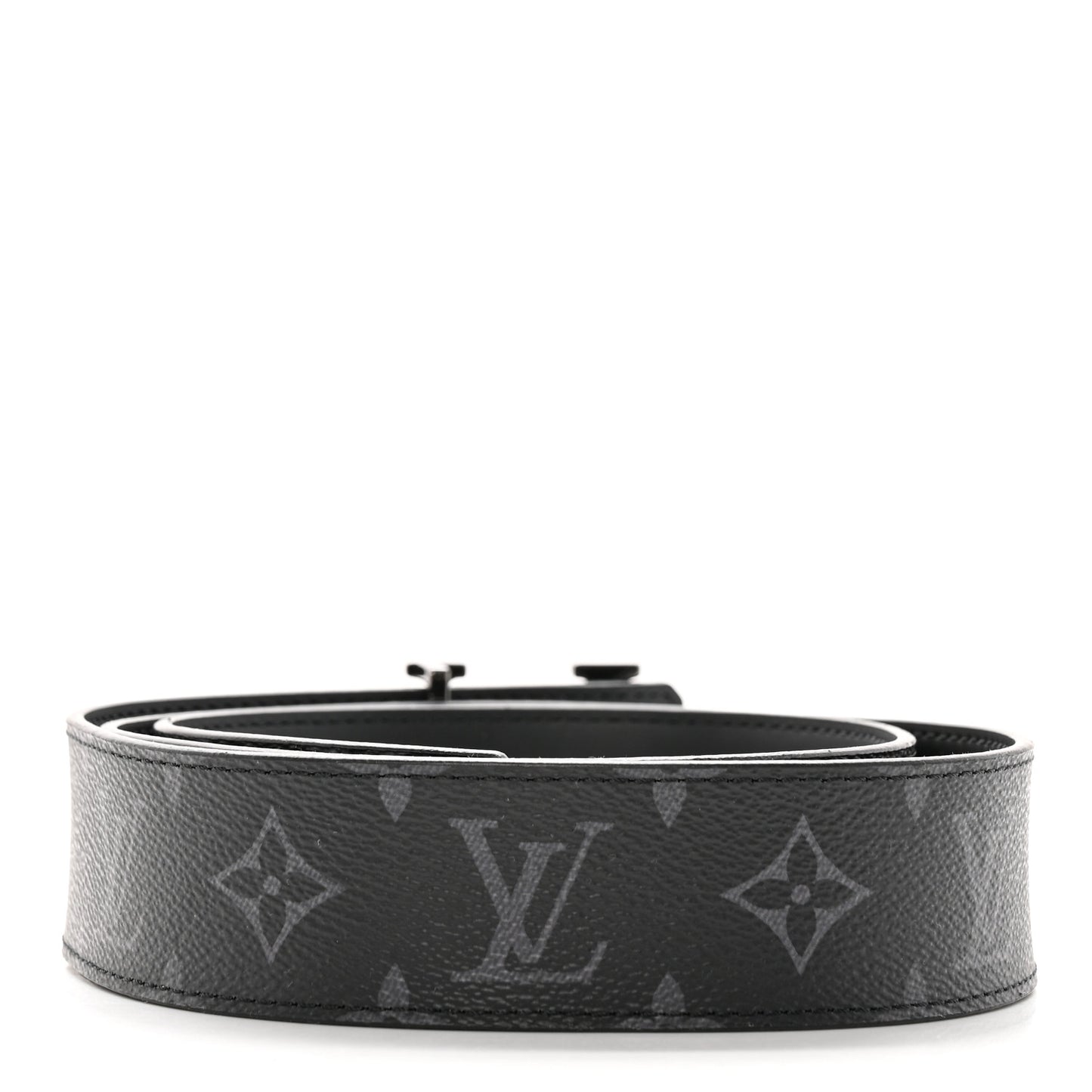 Monogram Eclipse Taigarama 40mm LV Initiales Reversible Belt 95 38 Black