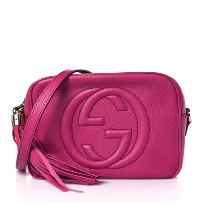 Gucci Cellarius Calfskin Small Soho Disco Bag Bright Bouganville 1 of 9