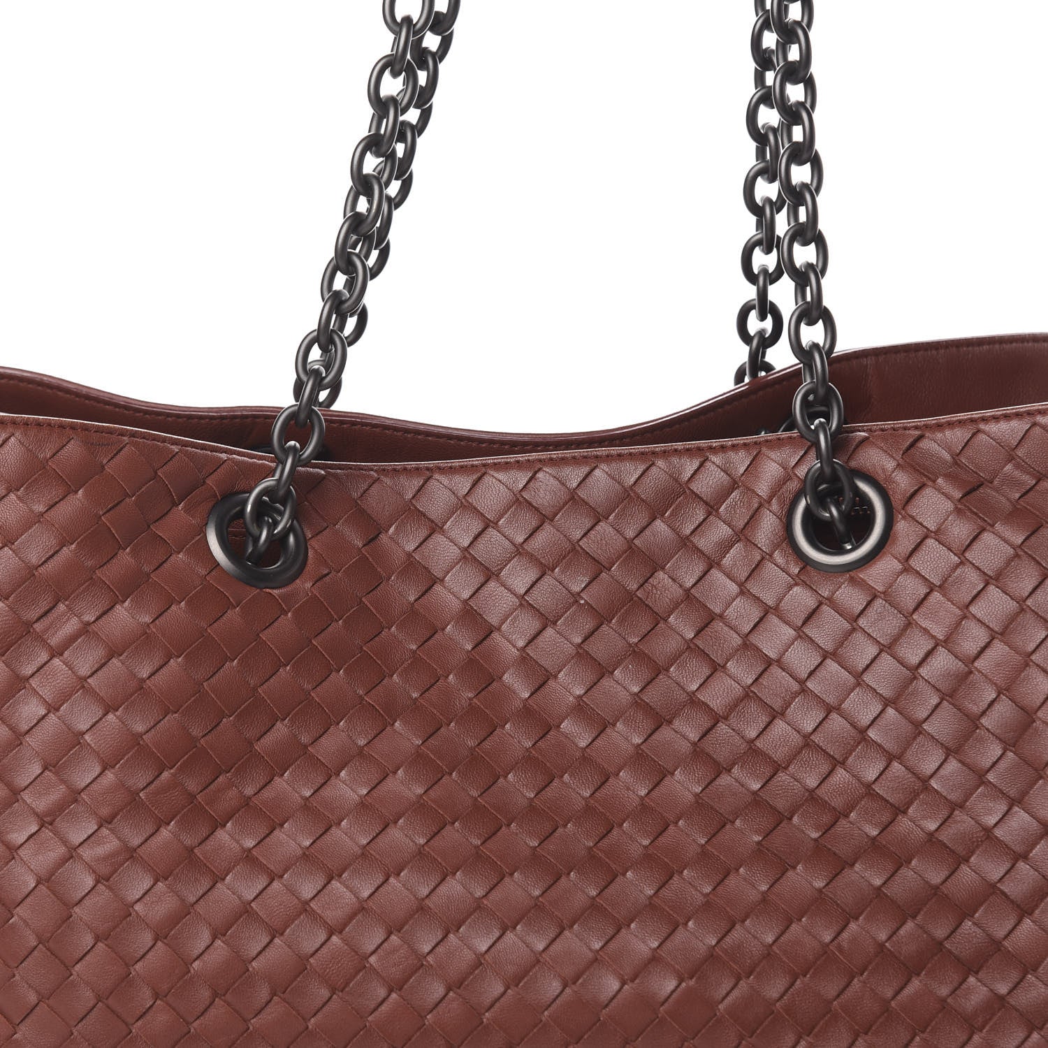 Bottega Veneta Nappa Intrecciato Large Classic Chain Strap Tote Canyon 13 of 13