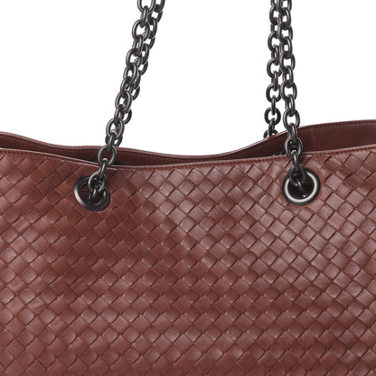Bottega Veneta Nappa Intrecciato Large Classic Chain Strap Tote Canyon 13 of 13