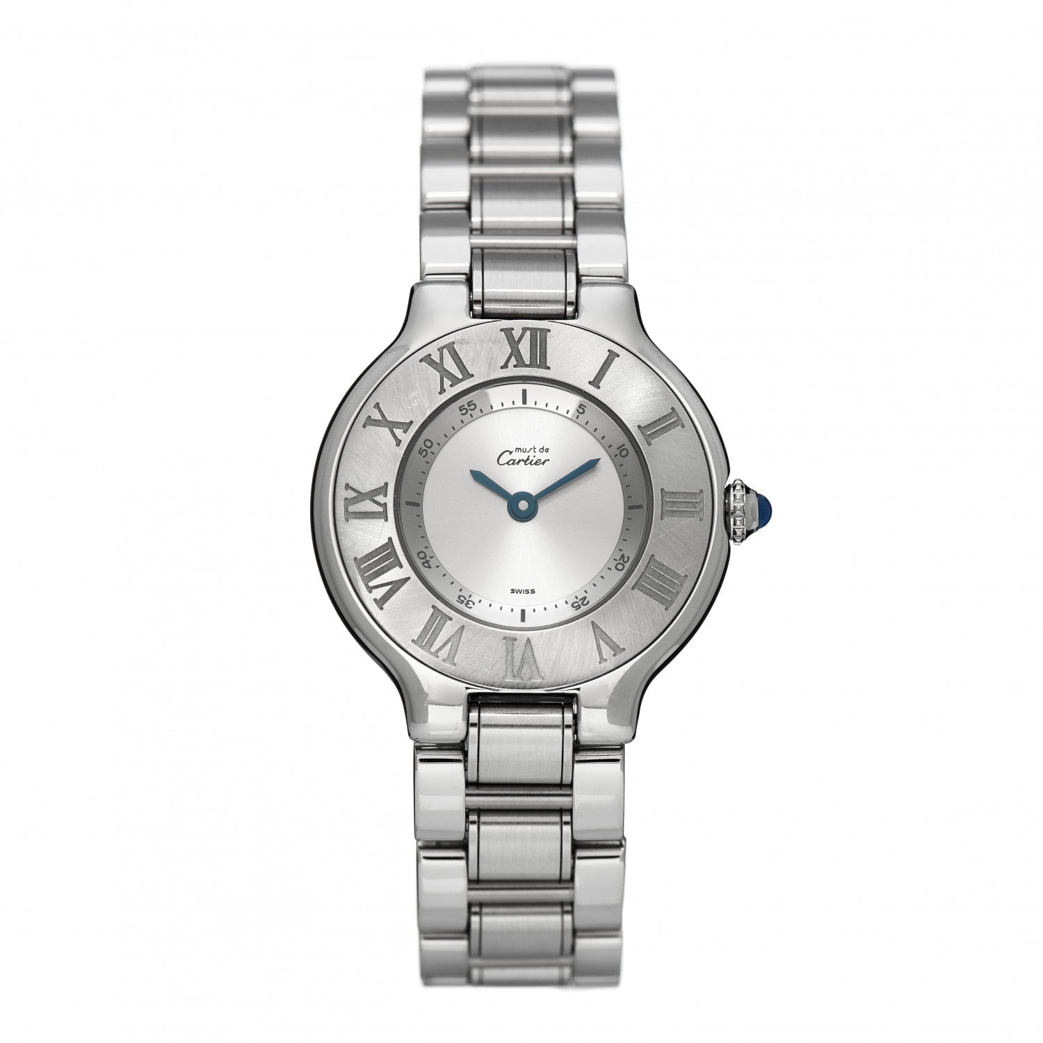 Cartier Stainless Steel 28mm Must De 21 Quartz Watch 1 of 4