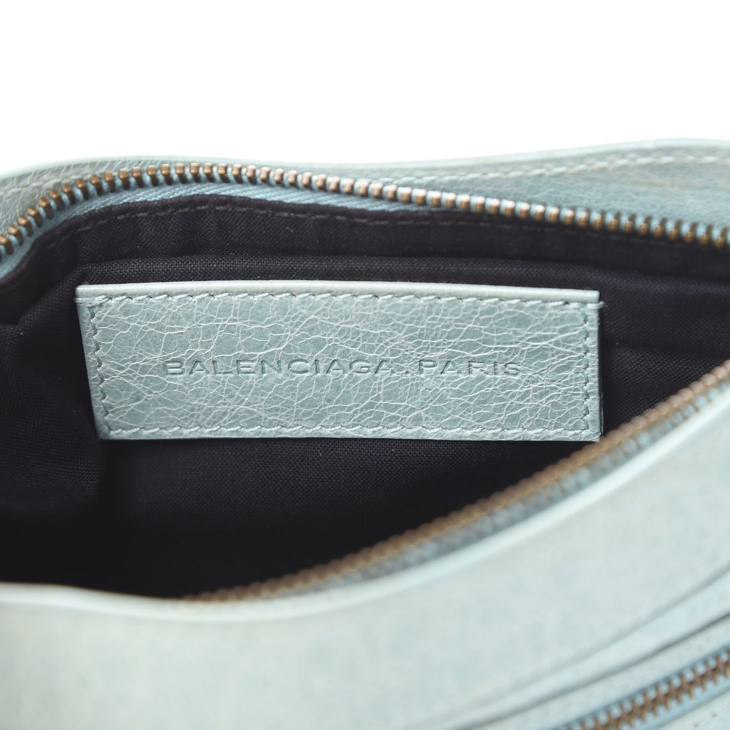 Chevre Porte Toilette Makeup Clutch Sky Blue