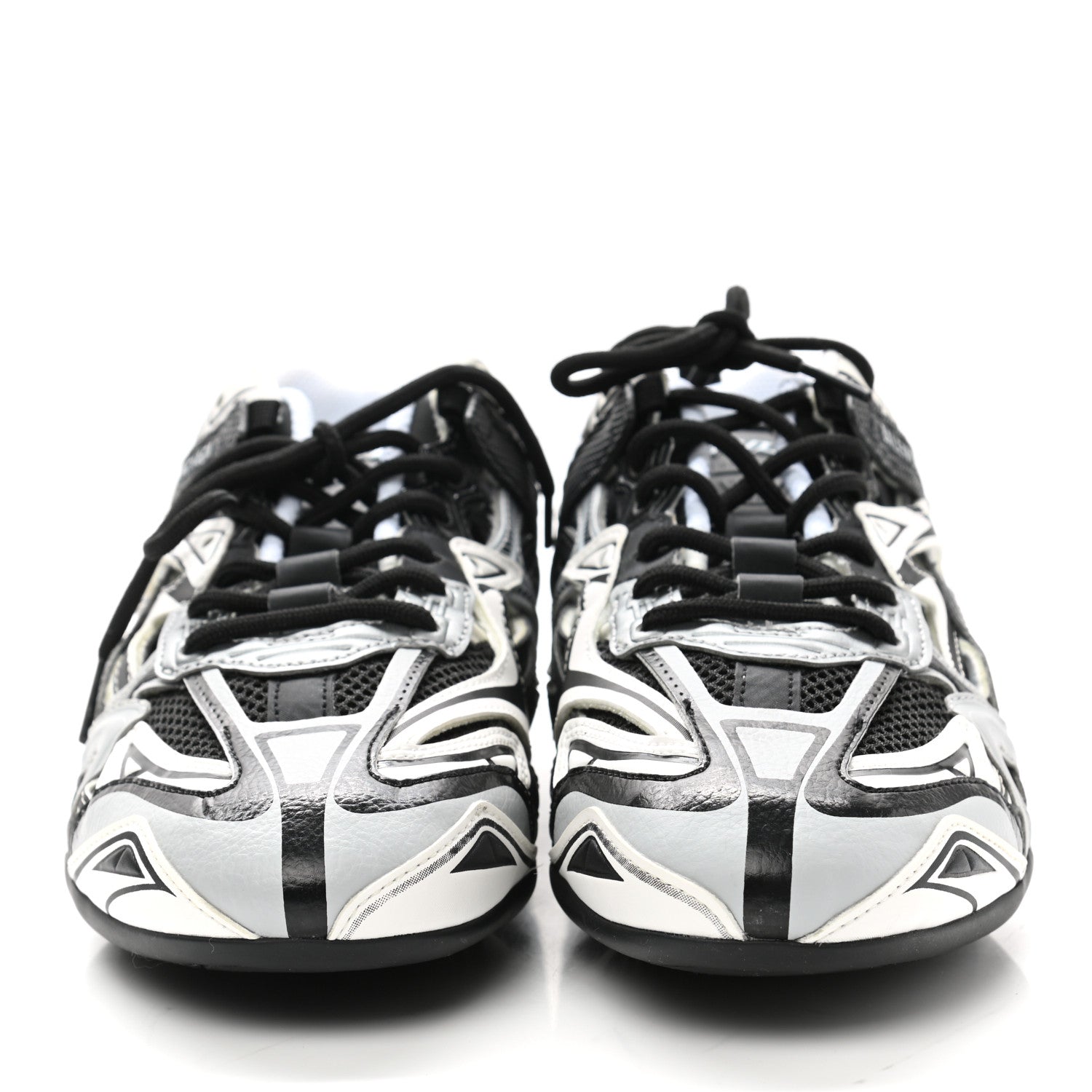 Balenciaga Mesh Rubber Womens Drive Sneakers 42 Light Grey Black 2 of 10