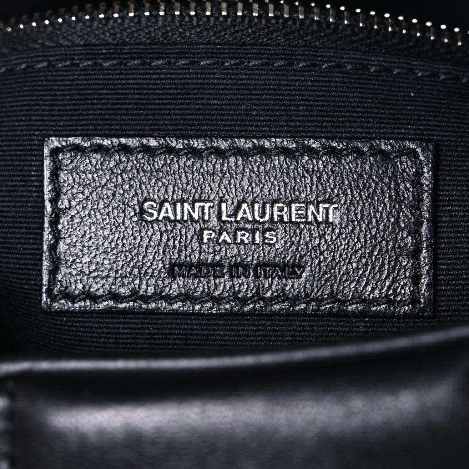 Saint Laurent Lambskin Quilted Small Loulou Puffer Monogram Chain Satchel Black 6 of 10