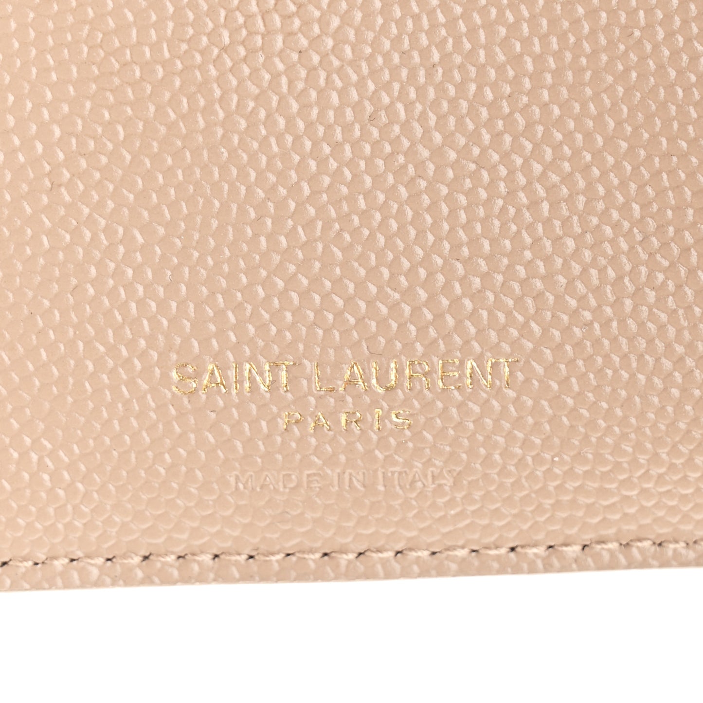 Grain De Poudre Matelasse Chevron Monogram Zipped Two-Part Wallet Dark Beige
