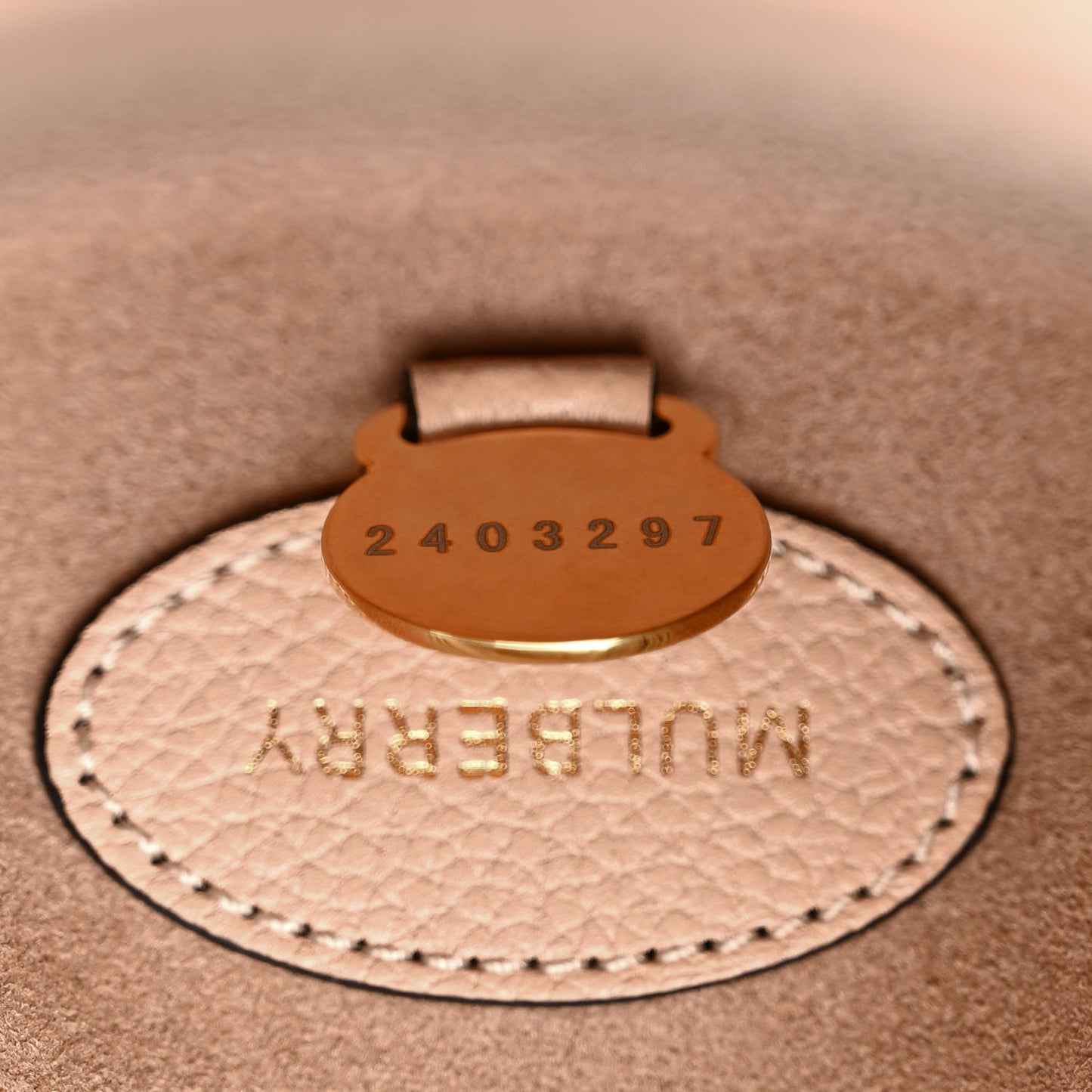 Small Classic Grain Calfskin Small Lily Flap Light Salmon