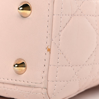 Christian Dior Lambskin Cannage Small Lucky Badges My Lady Dior Pink 13 of 16
