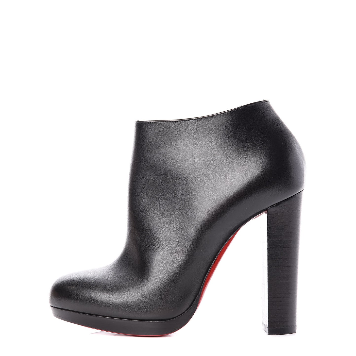 Calfskin Rock and Gold 120 Ankle Booties 37.5 Black